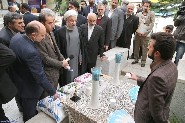 President Rouhani visited ISTT and IRIS IRIS